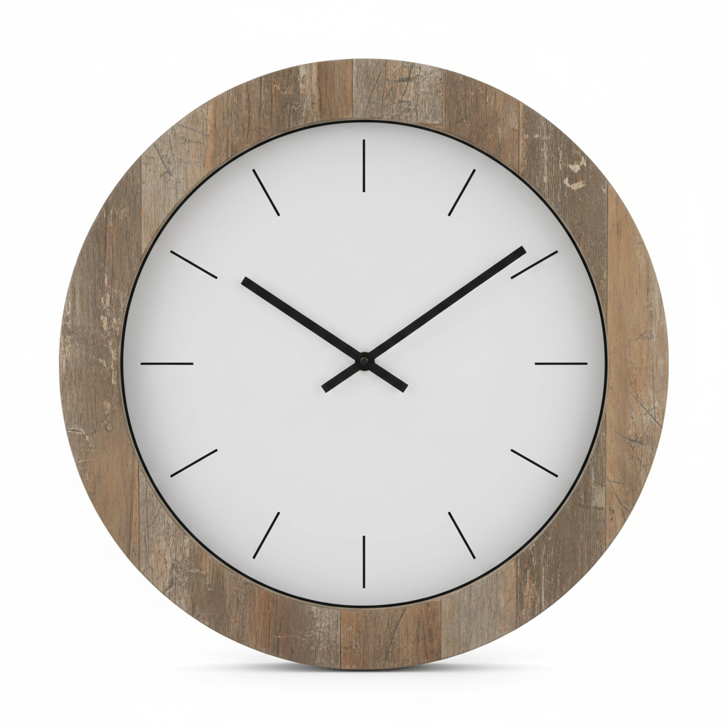 Rustic Wall Clock – Home & Living product photo