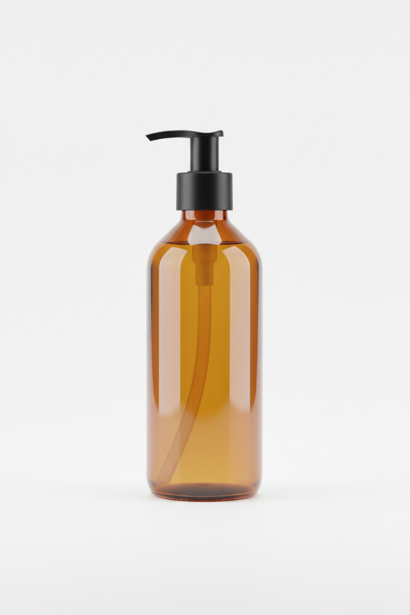 Aesop Geranium Leaf Body Cleanser in amber pump bottle
