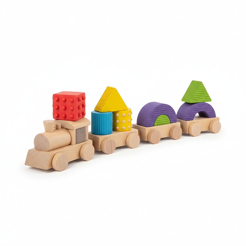 Sensory Wooden Train Set – Toys & Kids product photo